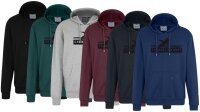 Übergrößen Kapuzen-Sweatshirt AHORN SPORTSWEAR Channel Island schwarz 6 Farben 3XL-10XL