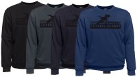 Übergrößen Sweatshirt AHORN SPORTSWEAR Channel Island schwarz 4 Farben 3XL-10XL
