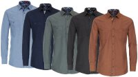 REDMOND Übergrößen Langarmhemd 5 Farben 2XL-6XL Comfort Fit