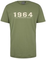 Übergrößen T-Shirt AHORN SPORTSWEAR 12 Farben Vintage Number beige 3XL-10XL