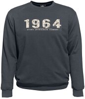 Übergrößen Sweatshirt AHORN SPORTSWEAR Vintage Number beige 3 Farben 3XL-10XL