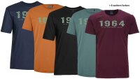 Übergrößen T-Shirt AHORN SPORTSWEAR 13 Farben Vintage Number rauchgrün 3XL-10XL