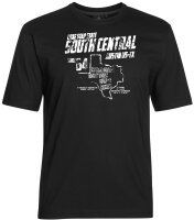 Übergrößen T-Shirt South Central weiß AHORN SPORTSWEAR Schwarz 9XL