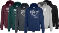 Übergrößen Kapuzen-Sweatshirt AHORN SPORTSWEAR South Central weiß 6 Farben 3XL-10XL