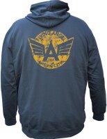 Übergrößen Kapuzen-Sweatjacke Flying Angel orange AHORN SPORTS 4 Farben 3XL-10XL