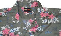 KAMRO Übergrößen Herren-Hawaiihemd Khaki/Rosa/Beige 10XL