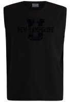 Übergrößen Tanktop AHORN SPORTS 11 Farben Druck New Hampshire schwarz 3XL-10XL