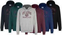 Übergrößen Kapuzen-Sweatshirt AHORN SPORTS St. Louis weinrot 6 Farben 3XL-10XL