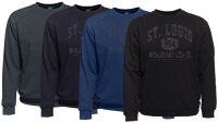 Übergrößen Sweatshirt AHORN SPORTSWEAR St. Louis dunkelgrau 4 Farben 3XL-10XL