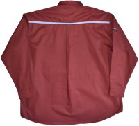 KAMRO Übergrößen Langarm-Herrenhemd Bordeauxrot 4XL-14XL