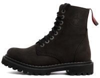 ANGRY ITCH 08-Loch LIGHT Stiefel Schwarz Vintage-Leder...