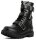 ANGRY ITCH 10-Loch 3 Buckle LIGHT Stiefel Schwarz Leder ohne Stahlkappe  EU36-48