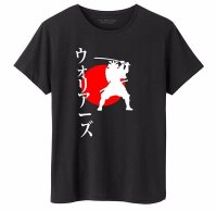 Übergrößen Designer T-Shirt HONEYMOON schwarz Samurai 3XL-15XL