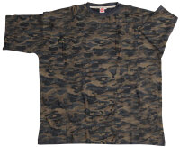 Übergrößen Designer T-Shirt HONEYMOON camouflage 3XL bis 15XL