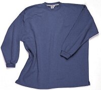 Übergrößen Basic Sweatshirt Honeymoon Stahlgrau ohne Bündchen unten 10XL