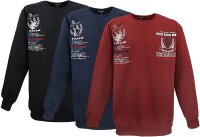 Übergrössen Schickes Sweatshirt bestickt, bedruckt LAVECCHIA 3 Farben LV-603