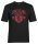 Übergrößen T-Shirt AHORN SPORTSWEAR Druck Long Island Football (rot) Schwarz