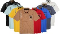 Übergrössen Hippes Polo-Shirt Kurzarm LAVECCHIA 7 Farben LV-610