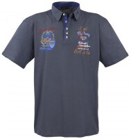 Übergrössen Hippes Polo-Shirt Kurzarm LAVECCHIA...