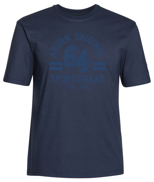 Übergrößen T-Shirt AHORN SPORTSWEAR Druck Athl. Corp. blau dark blue 3XL