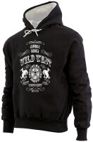 Übergrößen Designer Sweatshirt HONEYMOON Wild West schwarz/weiß 3XL bis 12XL