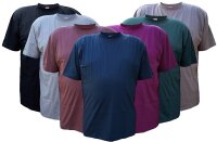 Übergrößen Tolles Basic T-Shirt mit Rundhals RAMMBOCK in 7 Farben mit Stickerei
