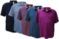 Übergrößen Tolles Basic Poloshirt RAMMBOCK Piqué in 5 Farben mit Stickerei