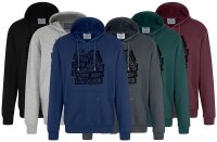 Übergrößen Kapuzen-Sweatshirt AHORN SPORTSWEAR Kodiak schwarz 6 Farben