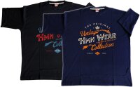 Übergrößen T-Shirt HONEYMOON 2 Farben HMN...