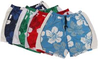 Übergrößen Bade-Shorts ABRAXAS Blumenprint 4 Farben 3XL-10XL