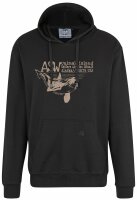 Übergrößen Kapuzen-Sweatshirt AHORN SPORTSWEAR Unimak Island beige Schwarz  6XL