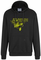 Übergrößen Kapuzen-Sweatshirt AHORN SPORTSWEAR Unimak Island lime Schwarz