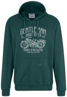 Übergröße Kapuzen-Sweatshirt AHORN SPORTSWEAR Gentleman Ghost Rider Bottle Green