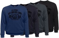 Übergrößen Sweatshirt AHORN SPORTSWEAR Legandary Ball Game 4 Farben