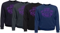 Übergrößen Sweatshirt AHORN SPORTSWEAR Legandary Ball Game lila 4 Farben