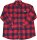 Übergrößen Flanell-Hemd mit Reißverschluss KAMRO rot/schwarz kariert 3XL-14XL