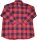 Übergrößen Flanell-Hemd mit Reißverschluss KAMRO rot/schwarz kariert 3XL-14XL