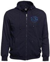 Übergrößen Kapuzen-Sweatjacke Honolulu blau AHORN SPORTSWEAR 6 Farben