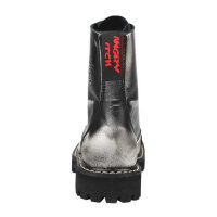 ANGRY ITCH-8-Loch White Rub-Off Ranger Lederstiefel mit Stahlkappe  EU36-48