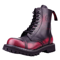 ANGRY ITCH-8-Loch Pink Rub-Off Ranger Armee Leder Stiefel...