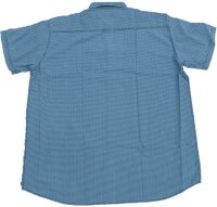 Übergrößen Kurzarm-Herrenhemd KAMRO Blau meliert 8XL