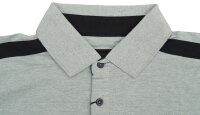Übergrößen Tolles KAMRO Poloshirt Piqué Grau/Schwarz mit Brusttasche 7XL-12XL