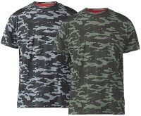 Übergrößen T-Shirt D555 Camouflage 2 Farben 3XL-8XL