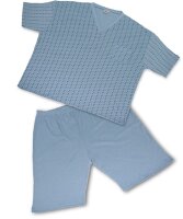 Übergrößen Schicker Pyjama HONEYMOON Blau 3XL bis 12XL