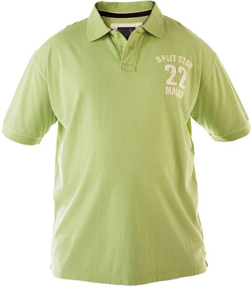 Übergrößen Poloshirt Split Star by Duke Clothing London TYLER lindgrün 3XL-4XL