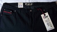 Übergrößen Jeans Duke Clothing London BALFOUR Schwarz W48-W60, L32-L34