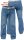 Übergrößen Jeans D555 CHICAGO Blau mit Gürtel W42-W56, L30-L34