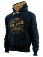 Übergrößen Designer Sweatshirt HONEYMOON Vintage schwarz/beige 3XL bis 12XL