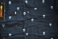 Übergrößen Hemd KAMRO Schwarz Skullprints 7XL
