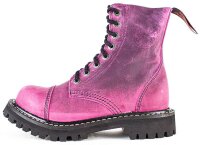 ANGRY ITCH-8-Loch Vintage Pink Ranger Armee Leder Stiefel...